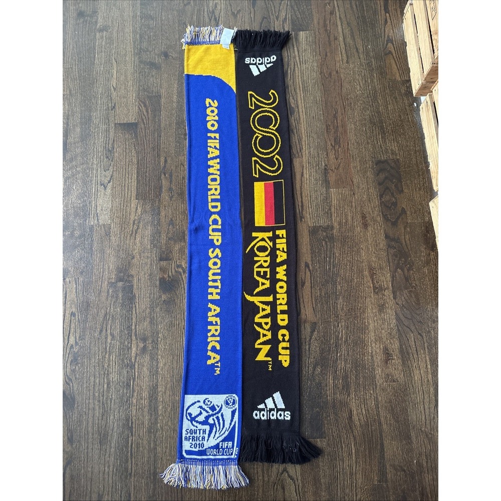 World Cup Soccer Scarf 2002 2010 Football Vintage South Africa South Korea